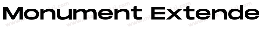 Monument Extended M字体转换